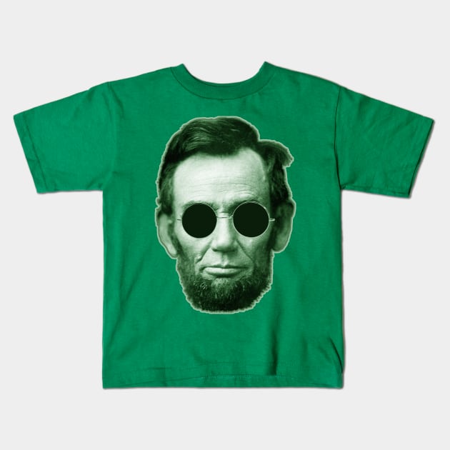 Abe Lincoln Kids T-Shirt by DavesTees